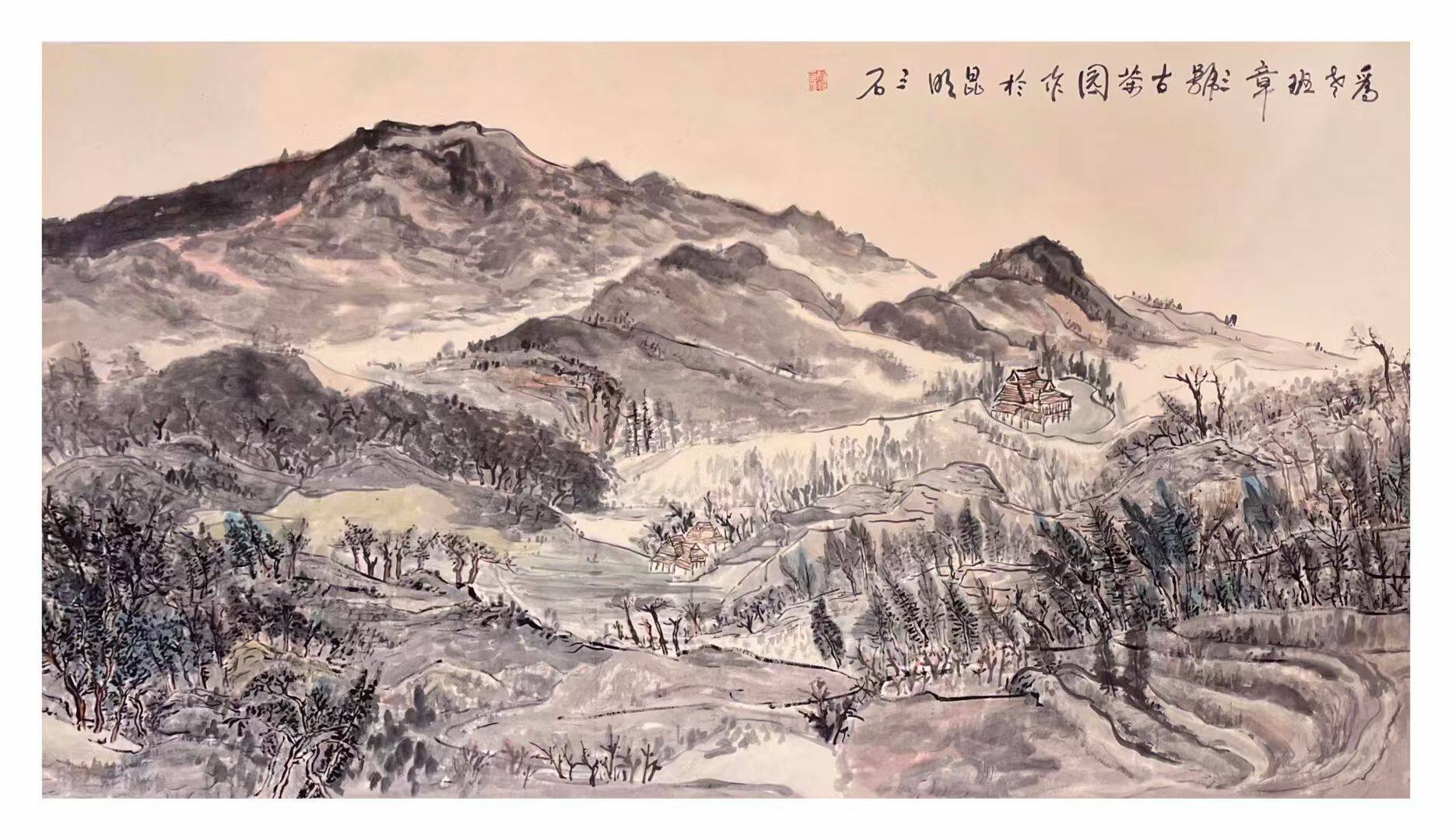 香格里拉古寨图