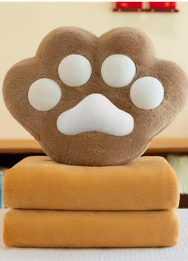 New Wool Cat Paw Plush Toy Blanket