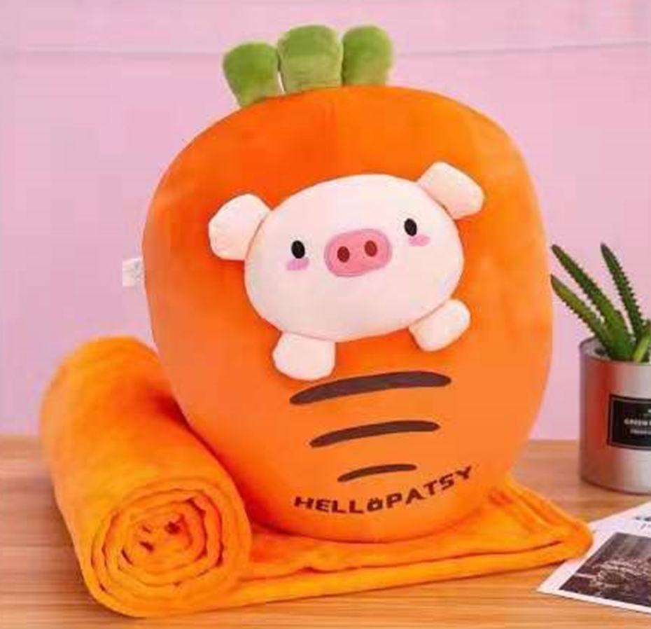 Carrot Plush Blanket