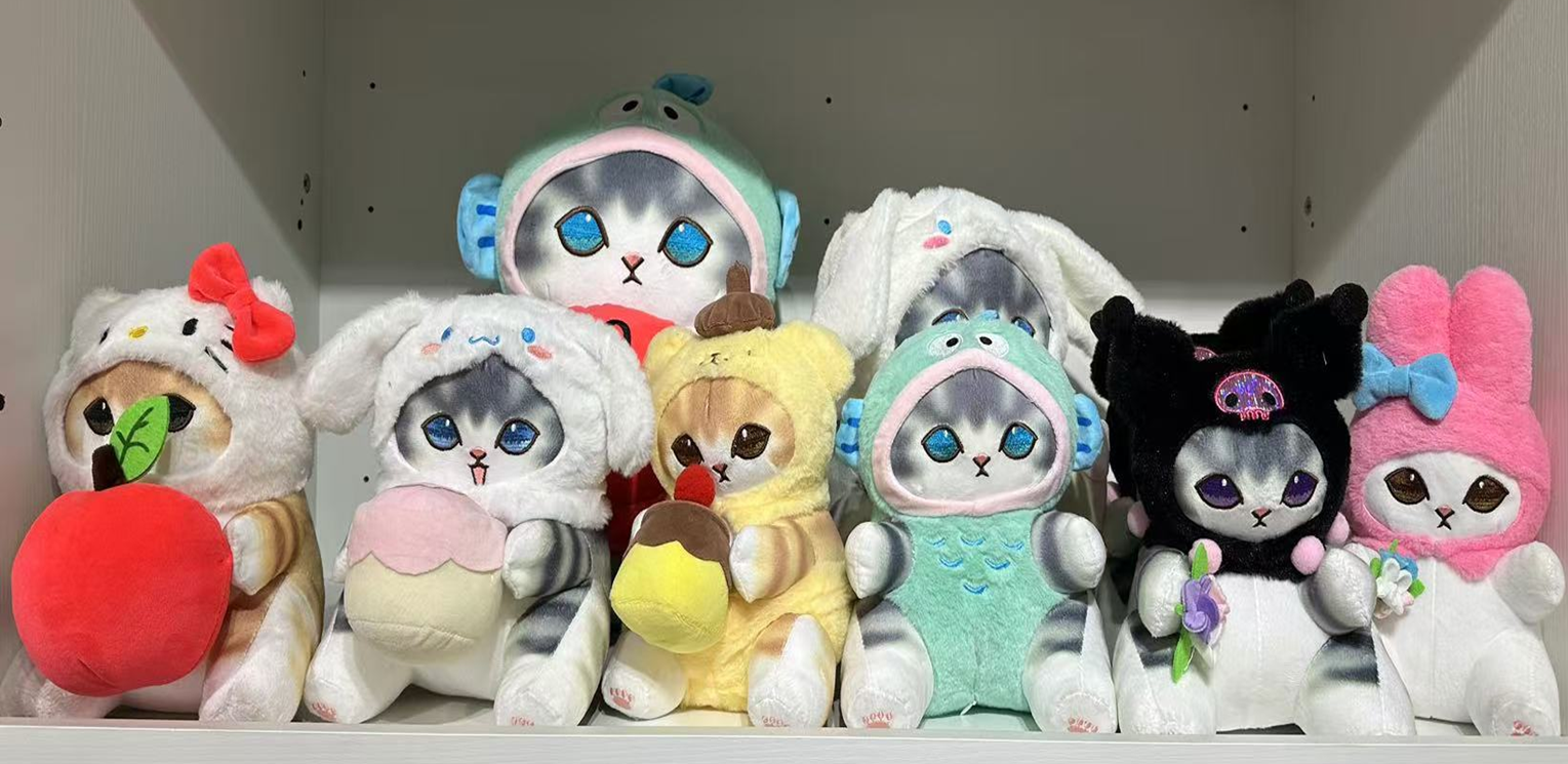 Six Style Doll Transforming Cat Plush Toy Stuffed Animal Toys