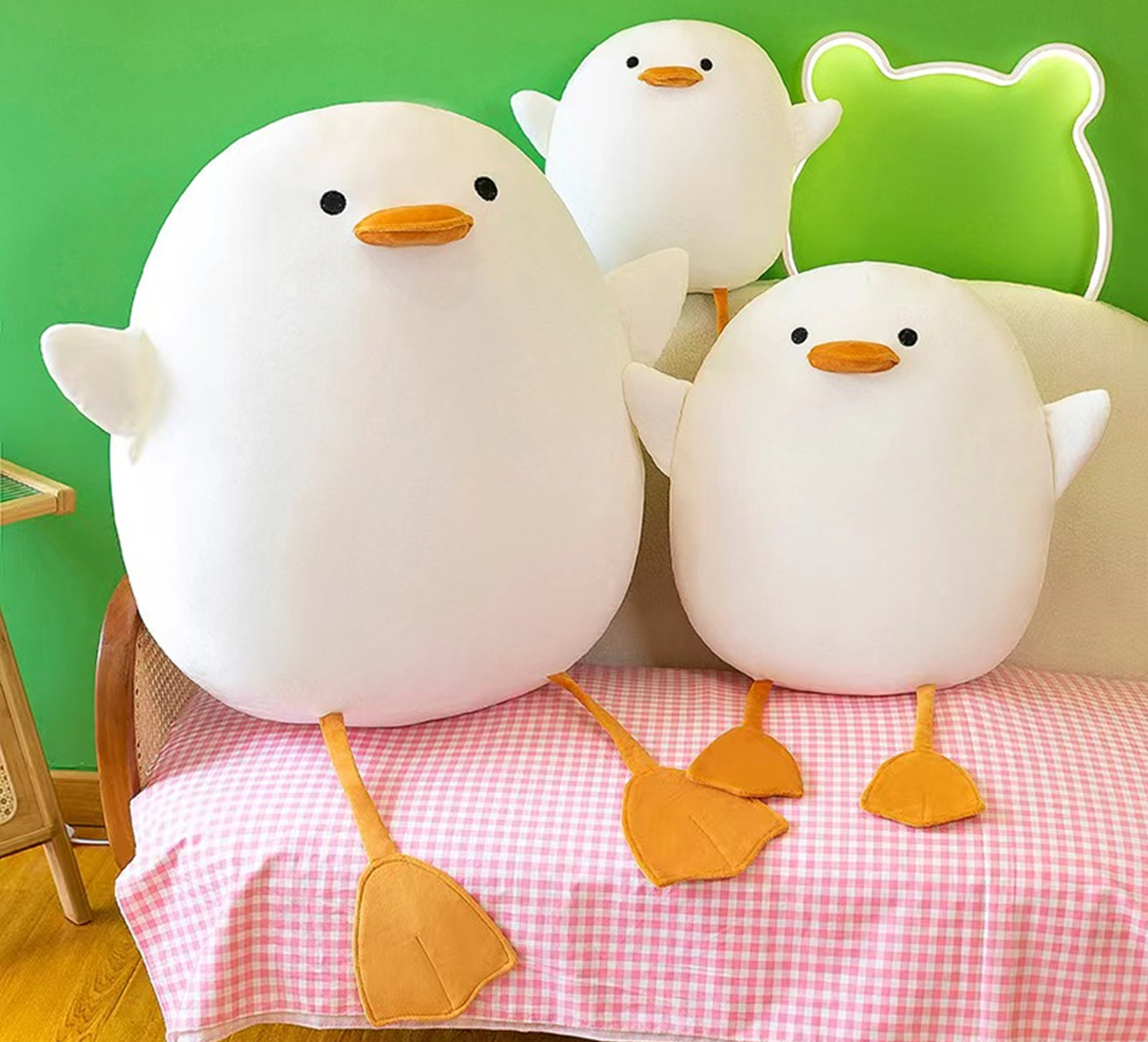 Yellow Duck Plush Pillow