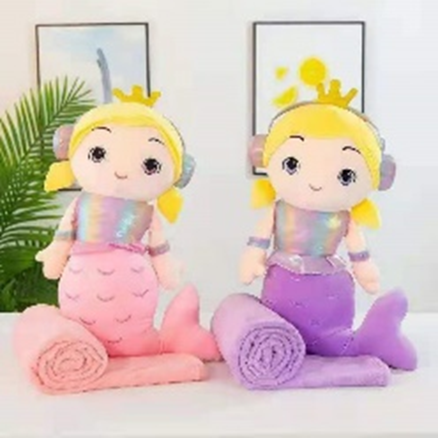 Mermaid Plush Toy Blanket