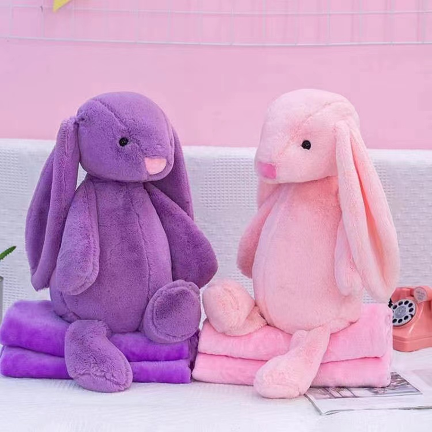 Bunny Plush Toy Blanket