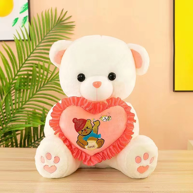 Heart-Hugging Bear