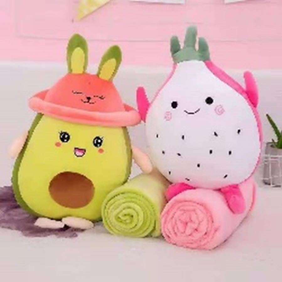 Fruit Plush Toy Blanket