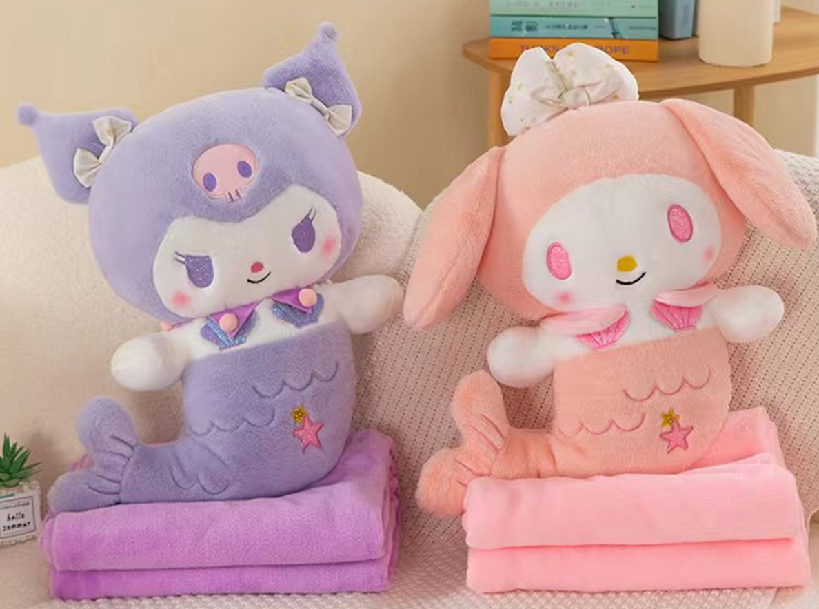 Mermaid Plush Toy Blanket