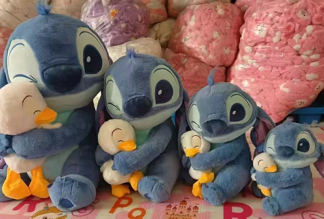 Duck Holding Stitch Plush Toy Stuffed Animal Toys