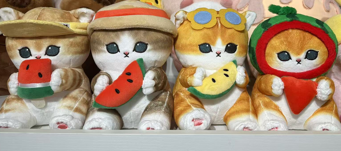 Fruit Transforming Cat Plush Toy Stuffed Animal Toys