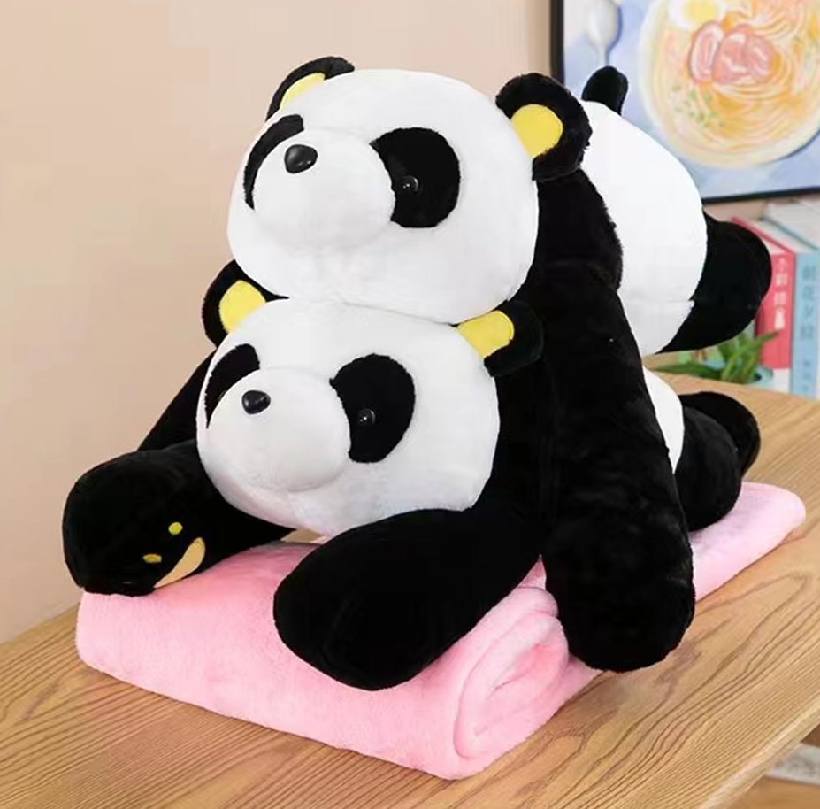 Panda Plush Toy Blanket