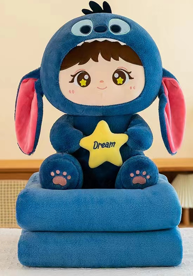 Doll Plush Toy Blanket