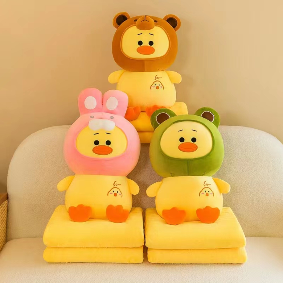 Transforming Duck Plush Toy Blanket