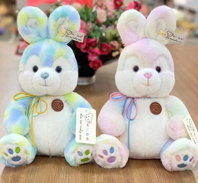 Tie Dye Sitting Rabbit