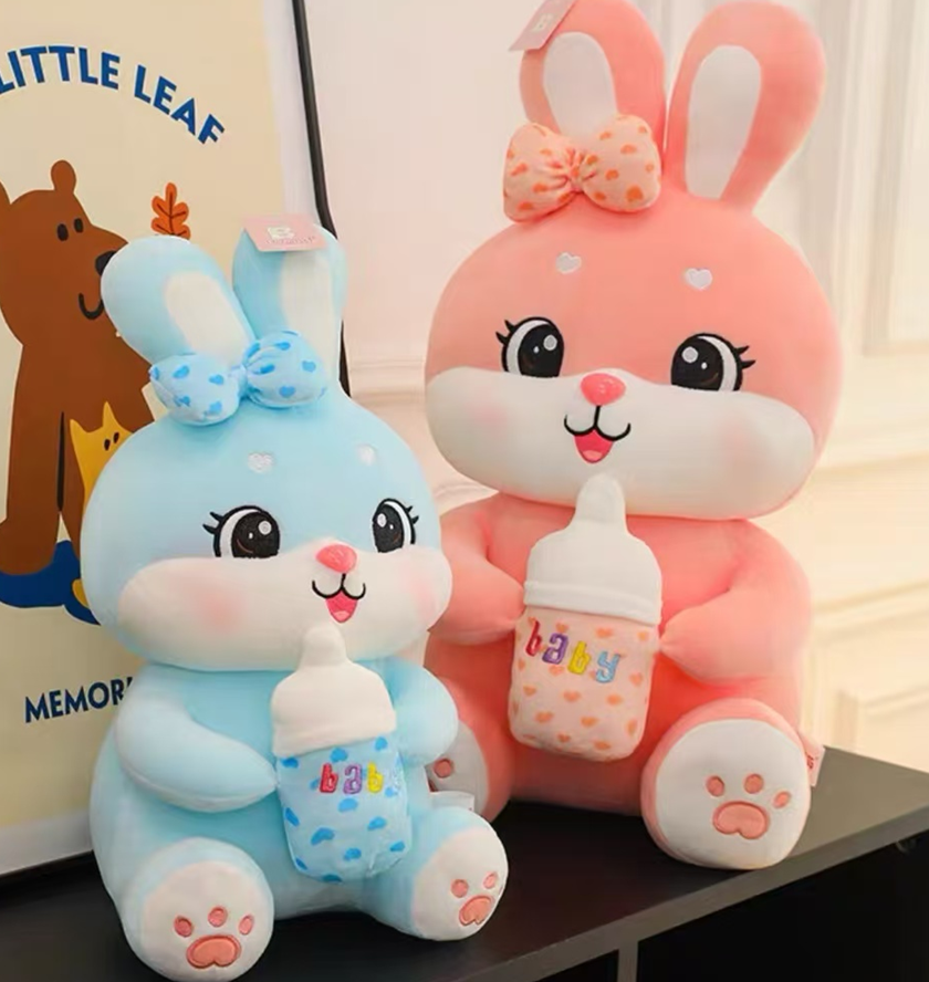 Bottle Rabbit Plush Toy Stuffed Animal Toys