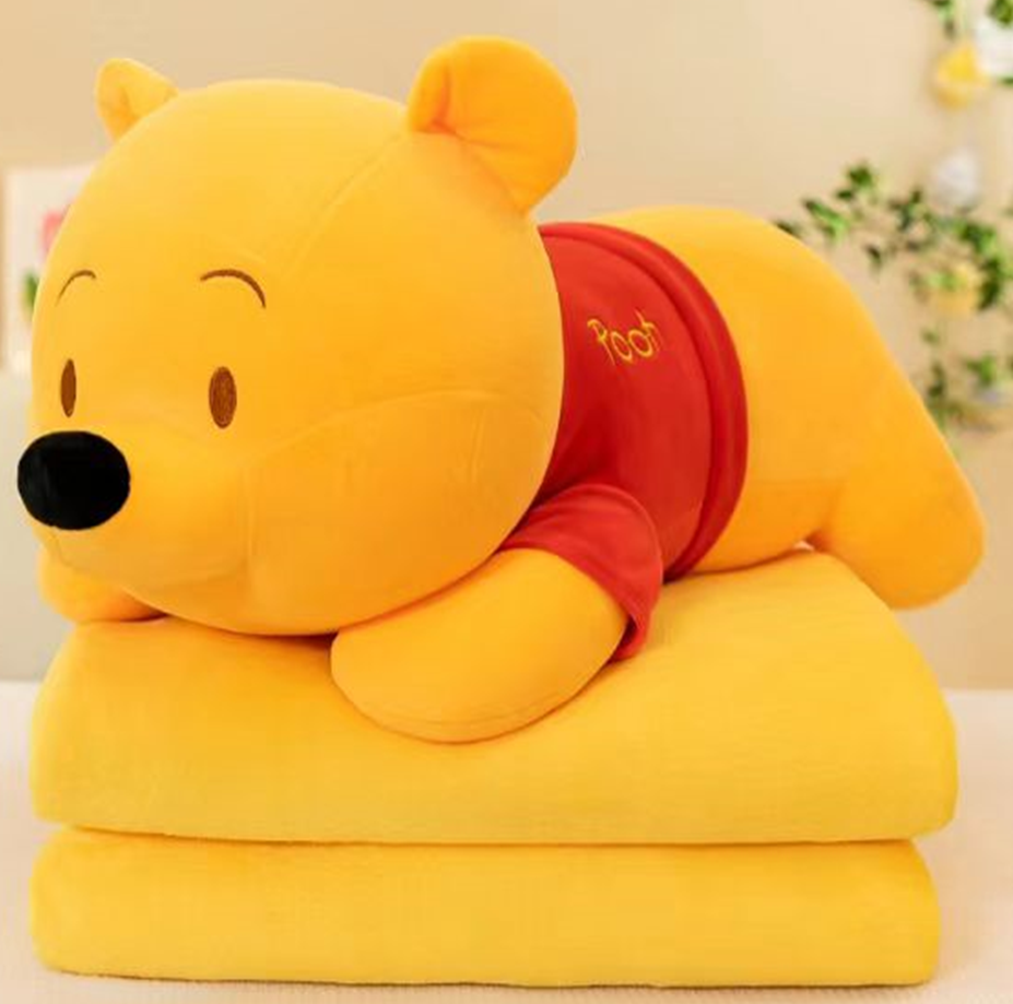 Winnie Bear Plush Toy Blanket