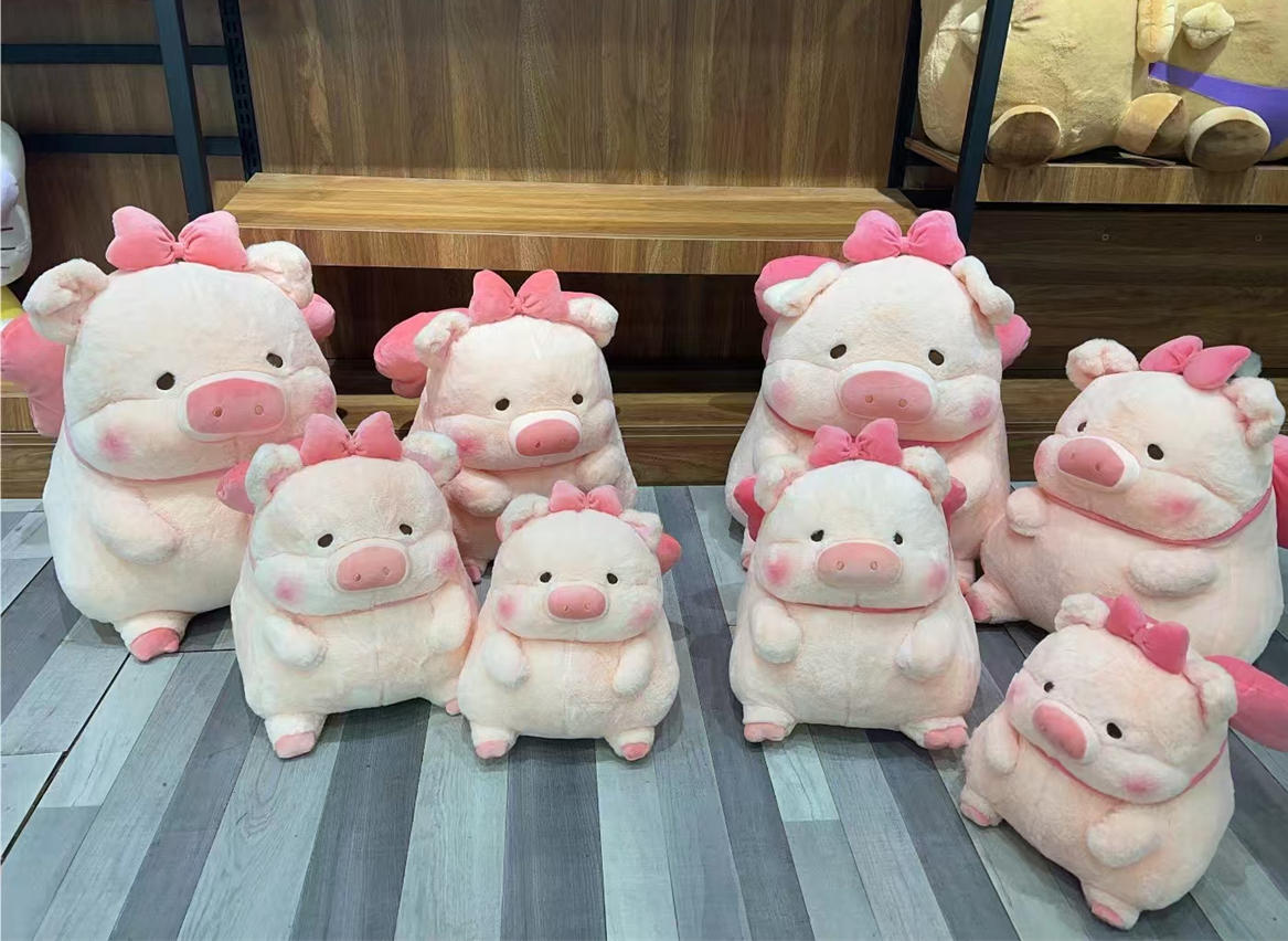 Bow Lulu Pig Plush Toy Stuffed Animal Toys