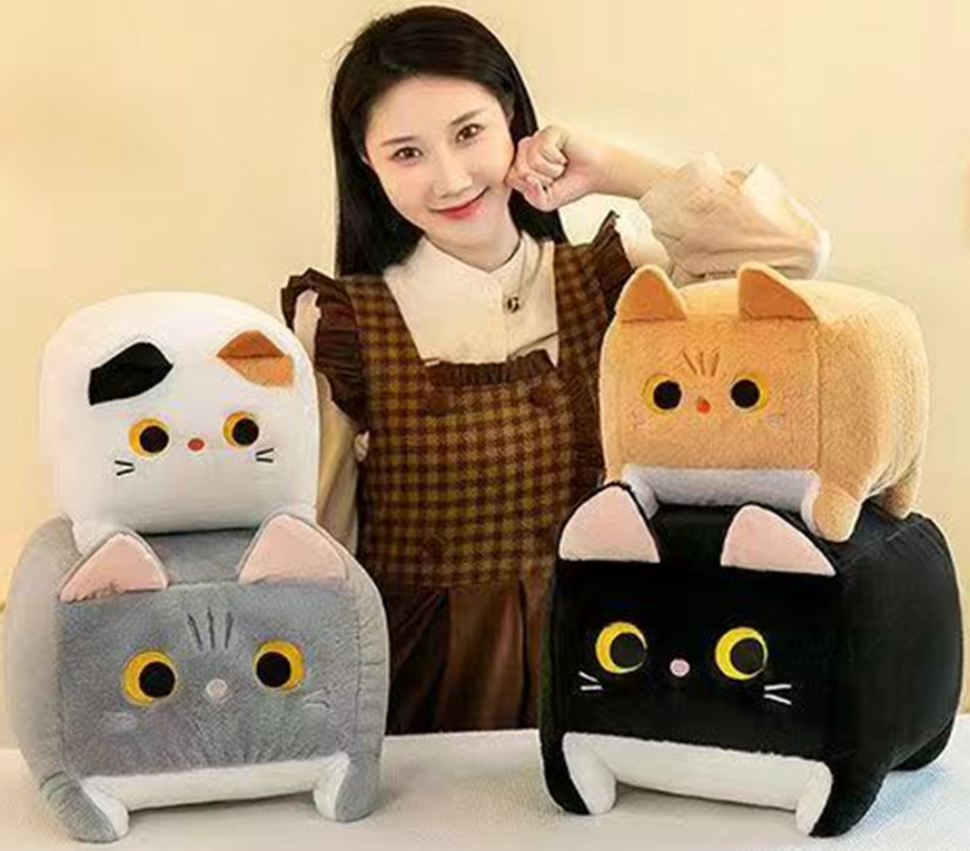 Square Cat Plush Toy