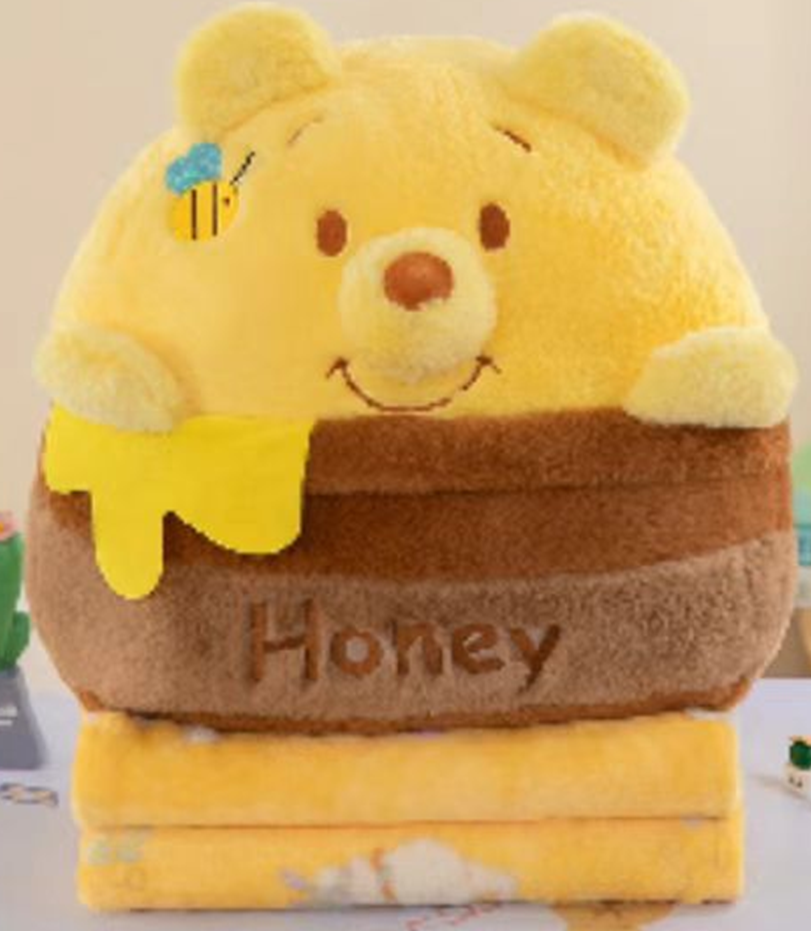 Winnie Bear Plush Toy Blanket
