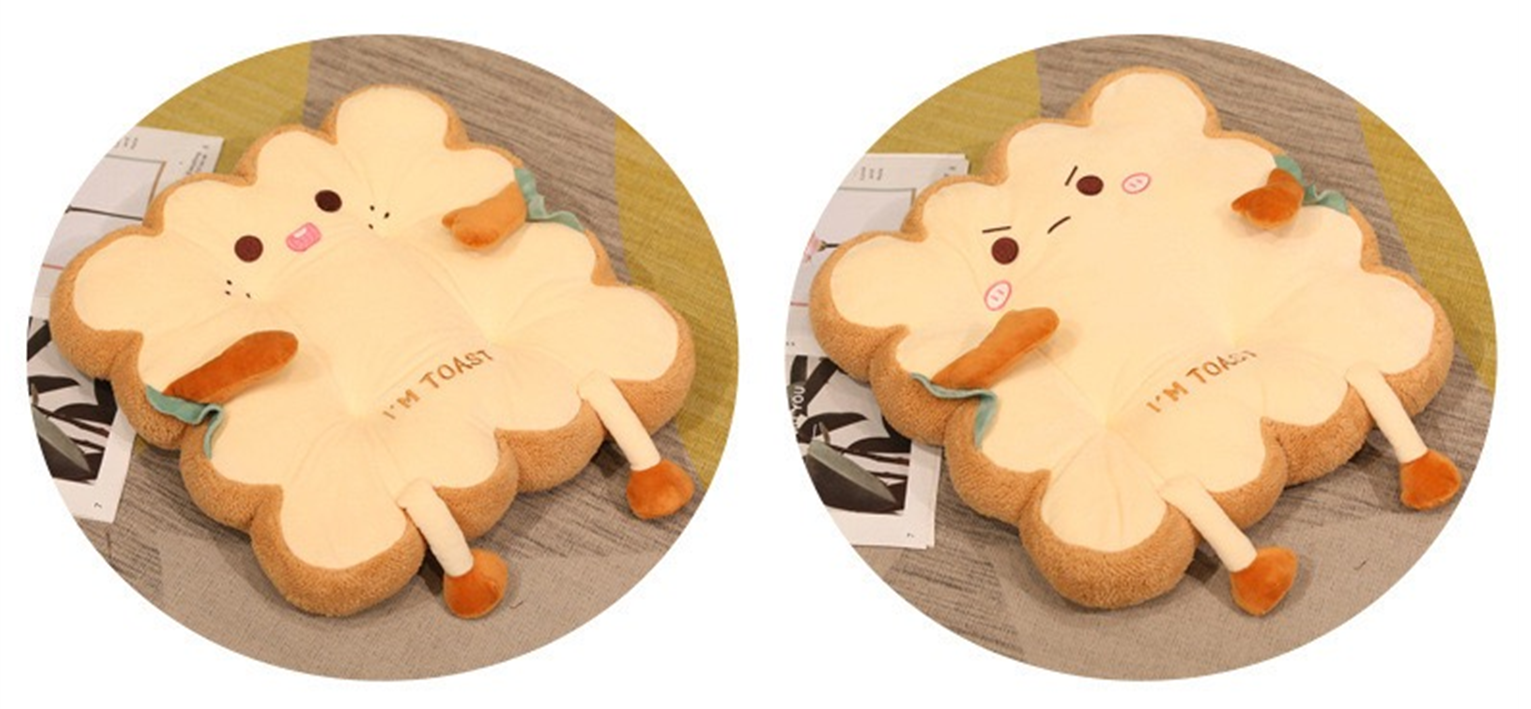 Round Square Biscuit Plush Pillow