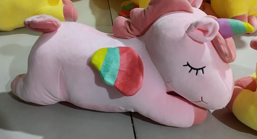 Rainbow Wing Unicorn Plush Toy Blanket