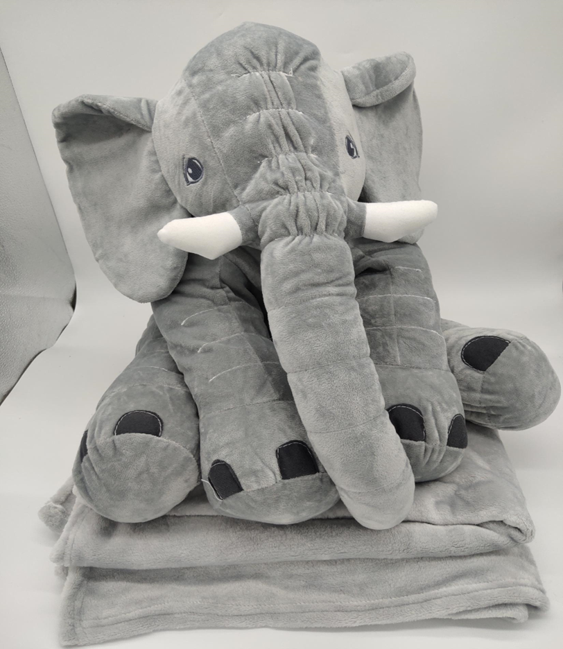 Soothing Elephant Plush Toy Blanket