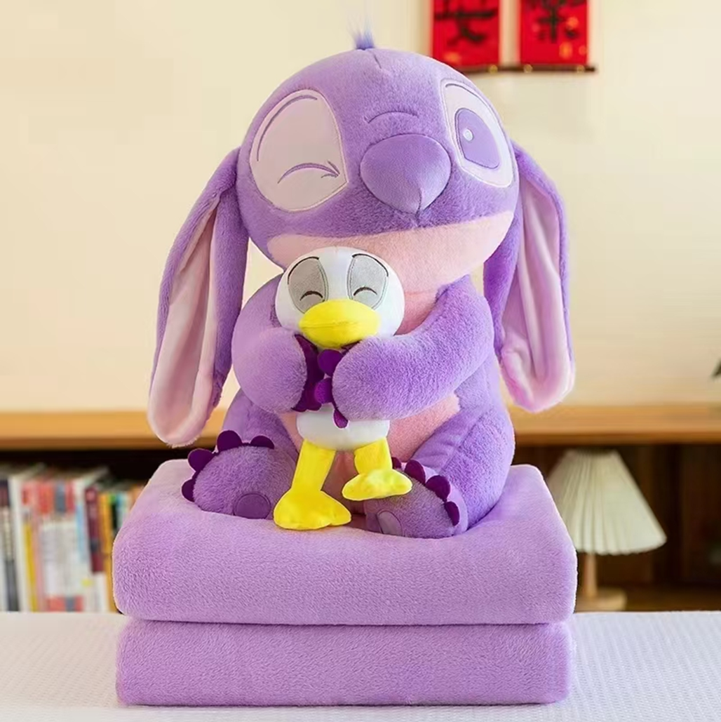 Holding Duck Stitch Plush Toy Blanket