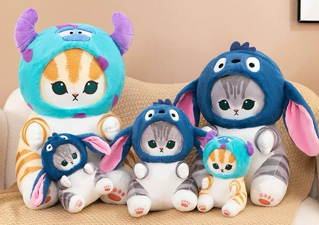 Stitch Monster Transforming Cat Plush Toy Stuffed Animal Toys