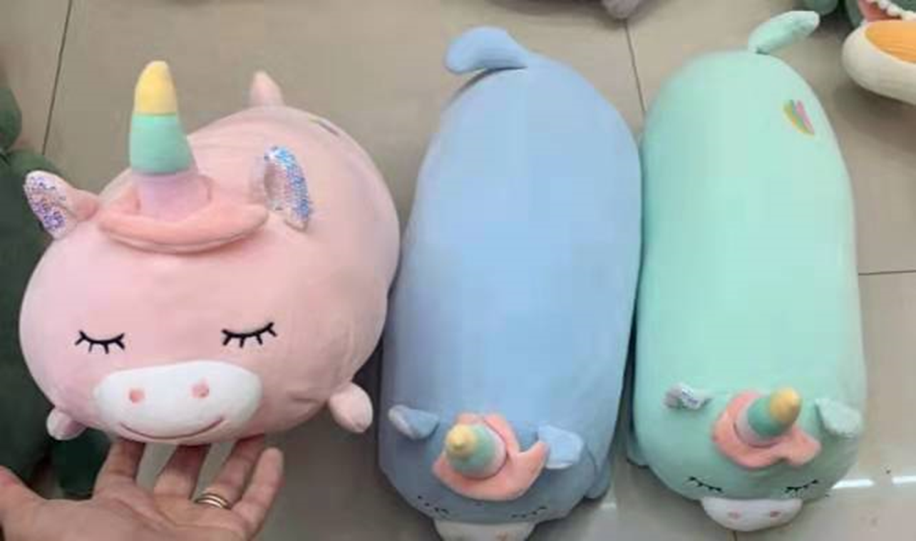 Lying Pig Unicorn Plush Pillow