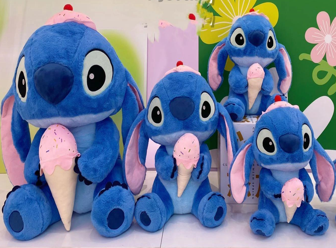 Ice Cream Stitch Rabbit Fur Plush Toy Stuffed Animal Toys