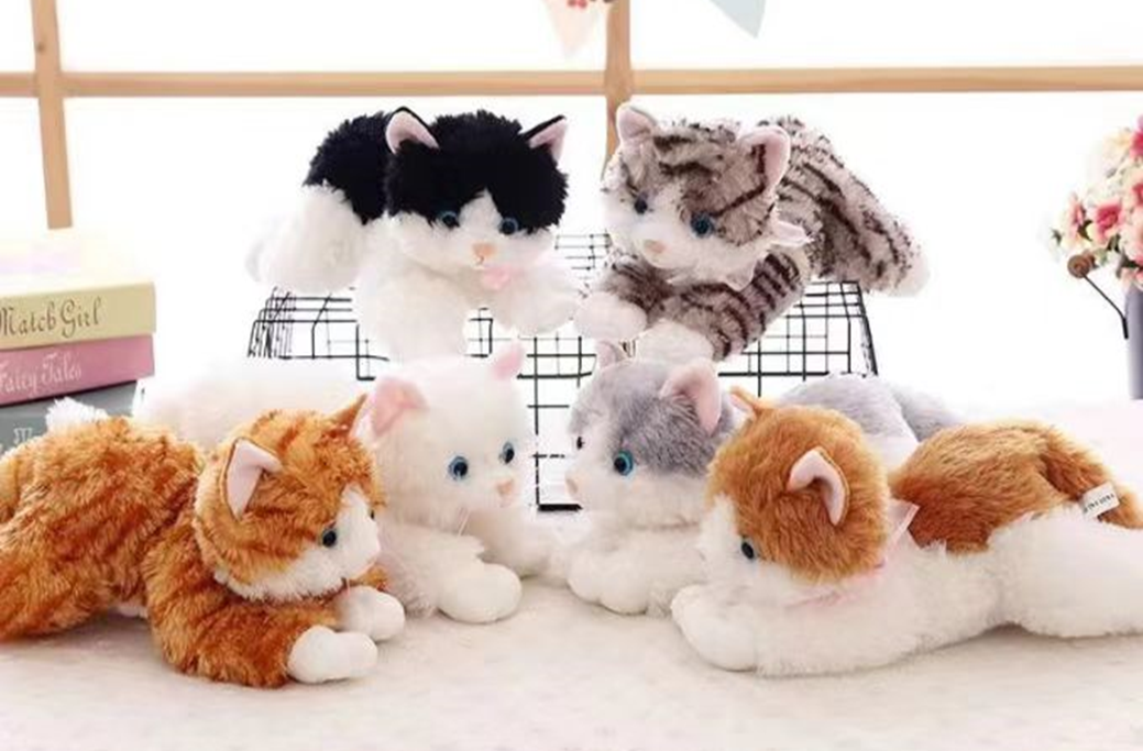 Simulation Cat Plush Toy Stuffed Animal Toys