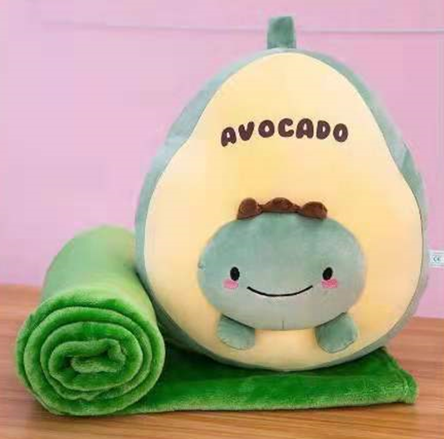 Avocado Plush Toy Blanket