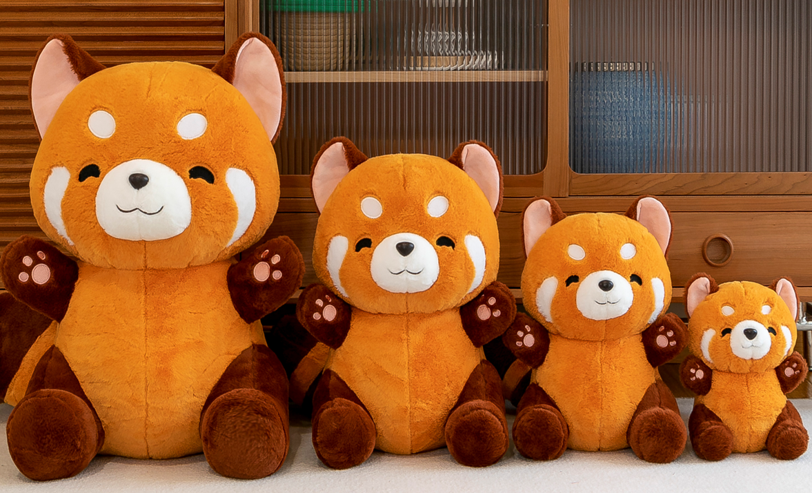 Sitting Raccoon Plush Toy Stuffed Animal Toys