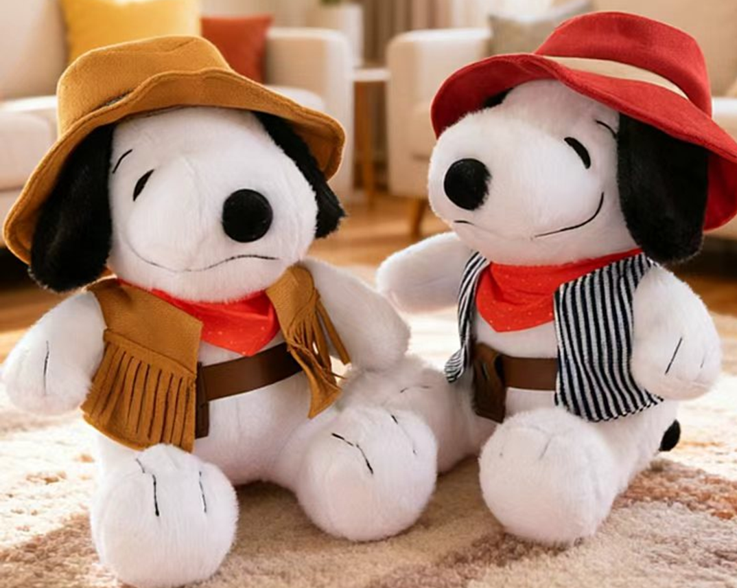 Cowboy Snoopy Plush Toy Stuffed Animal Toys