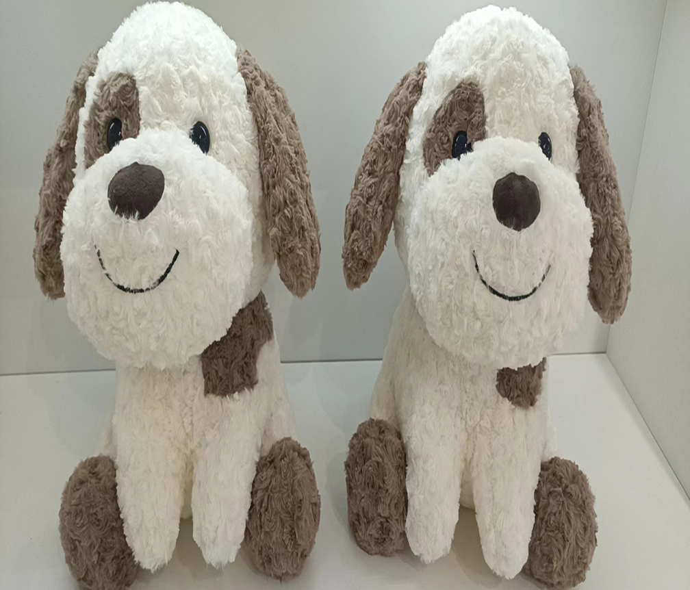 Rose Sitting Dog Plush Toy Stuffed Animal Toys