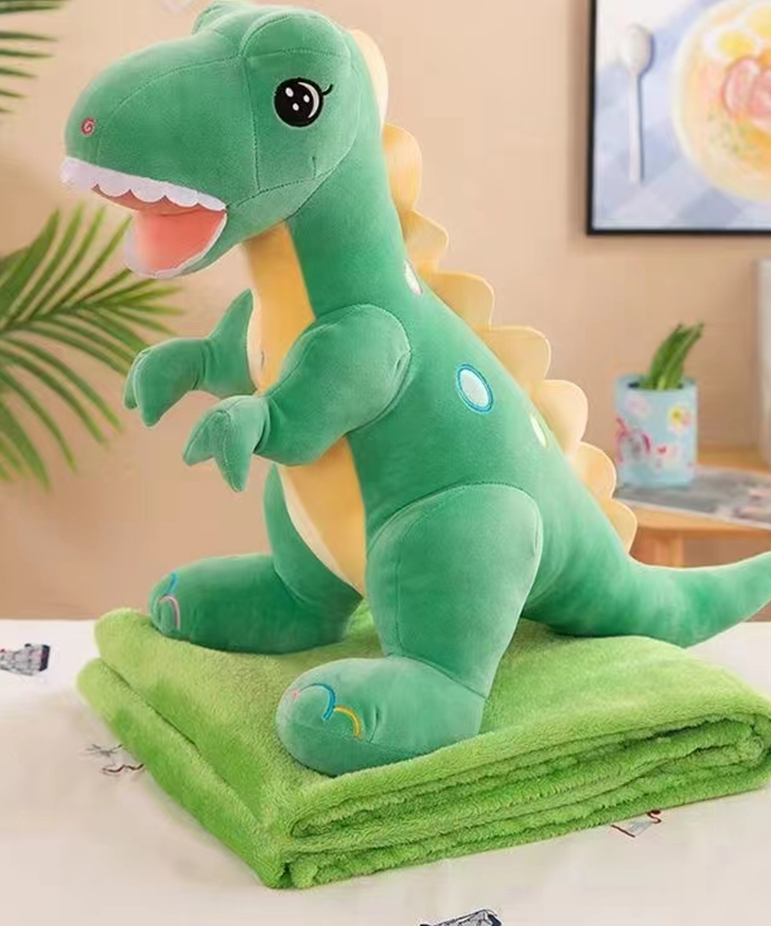 T-Rex Plush Toy Blanket