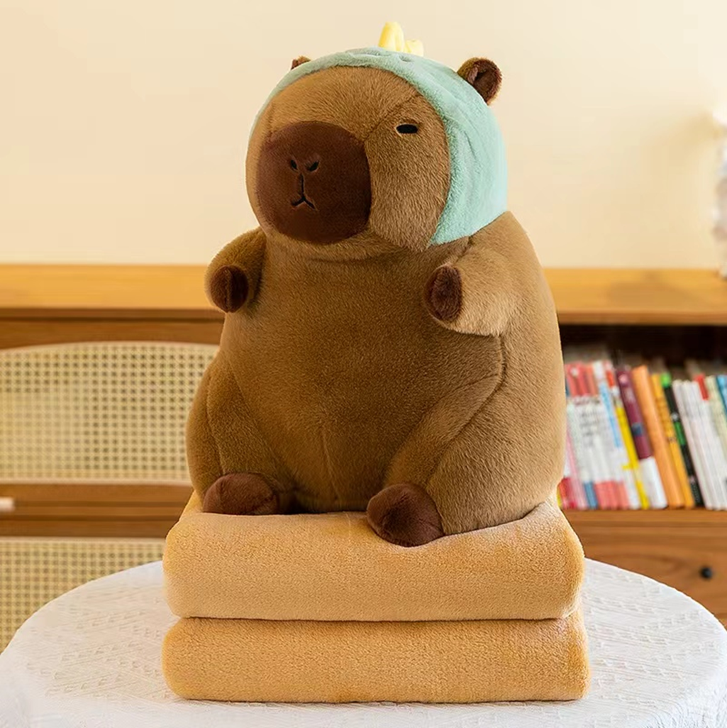 Transforming Capybara 1 Plush Toy Blanket