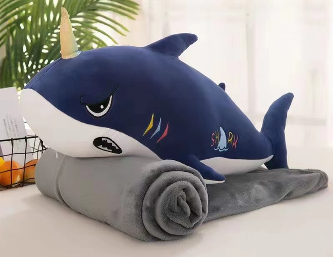 Shark Plush Toy Blanket