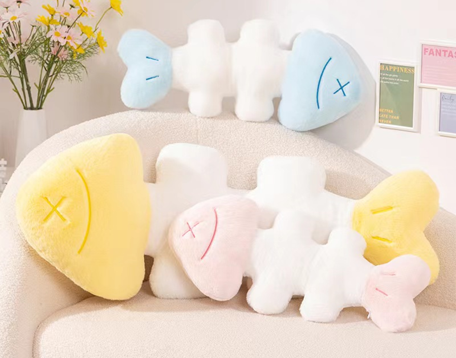 Bone Shape Plush Pillow