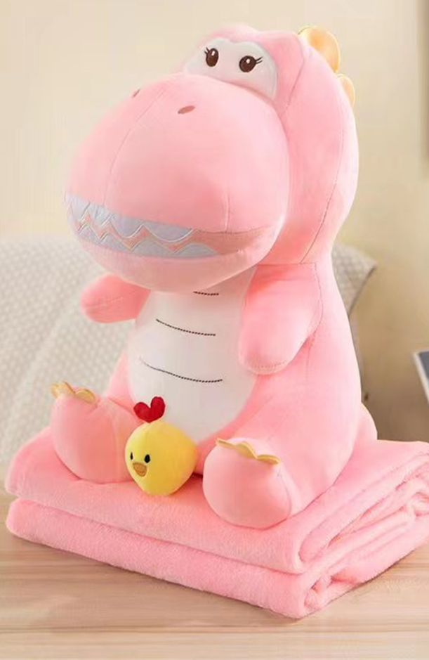 Cute Dinosaur Plush Toy Blanket