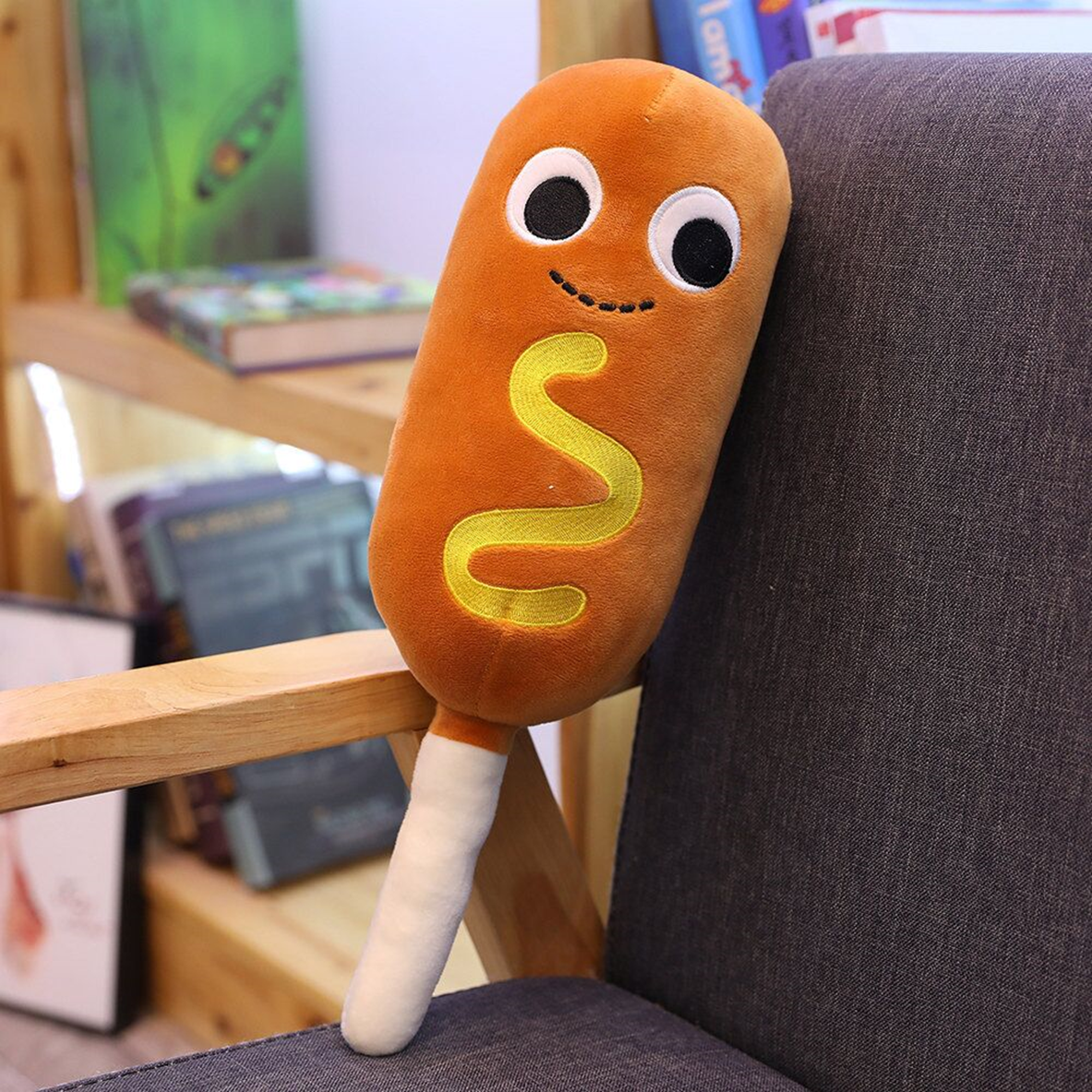 Hot Dog Plush Pillow