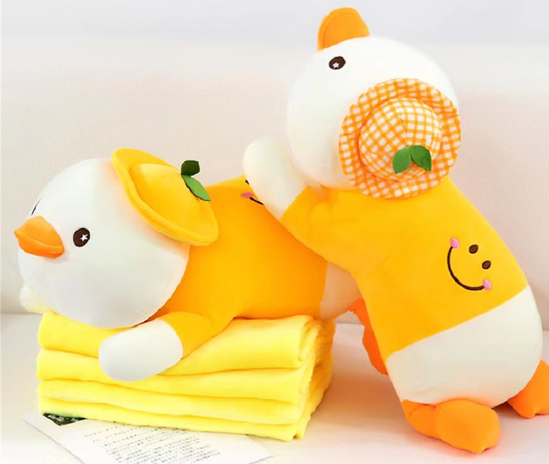 Lying Duck Plush Toy Blanket