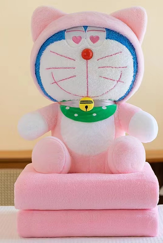 Doraemon Plush Toy Blanket