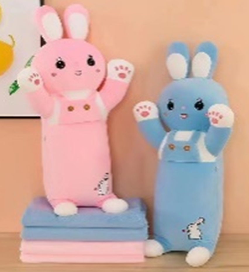 Rabbit Plush Toy Blanket