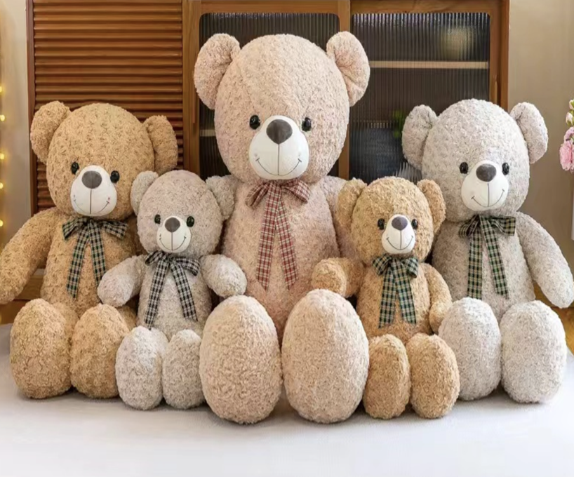 Rose Velvet Ribbon Bear