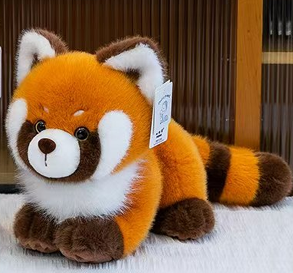 Lying Raccoon Plush Toy Stuffed Animal Toys