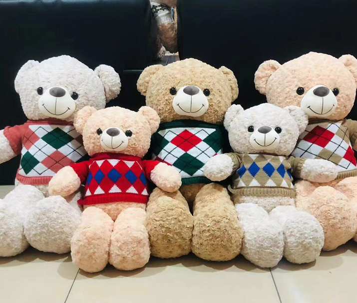 Rose Velvet Cloth Bear