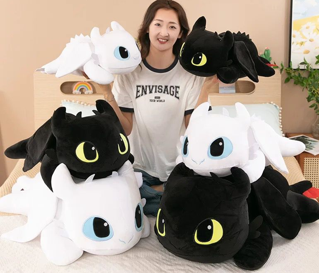 Lying Black Cat Plush Toy Stuffed Animal Toys