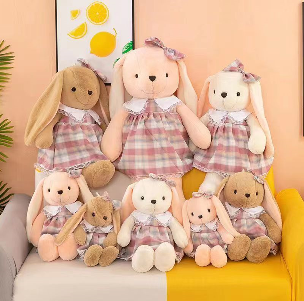 Retro Skirt Rabbit Plush Toy Stuffed Animal Toys