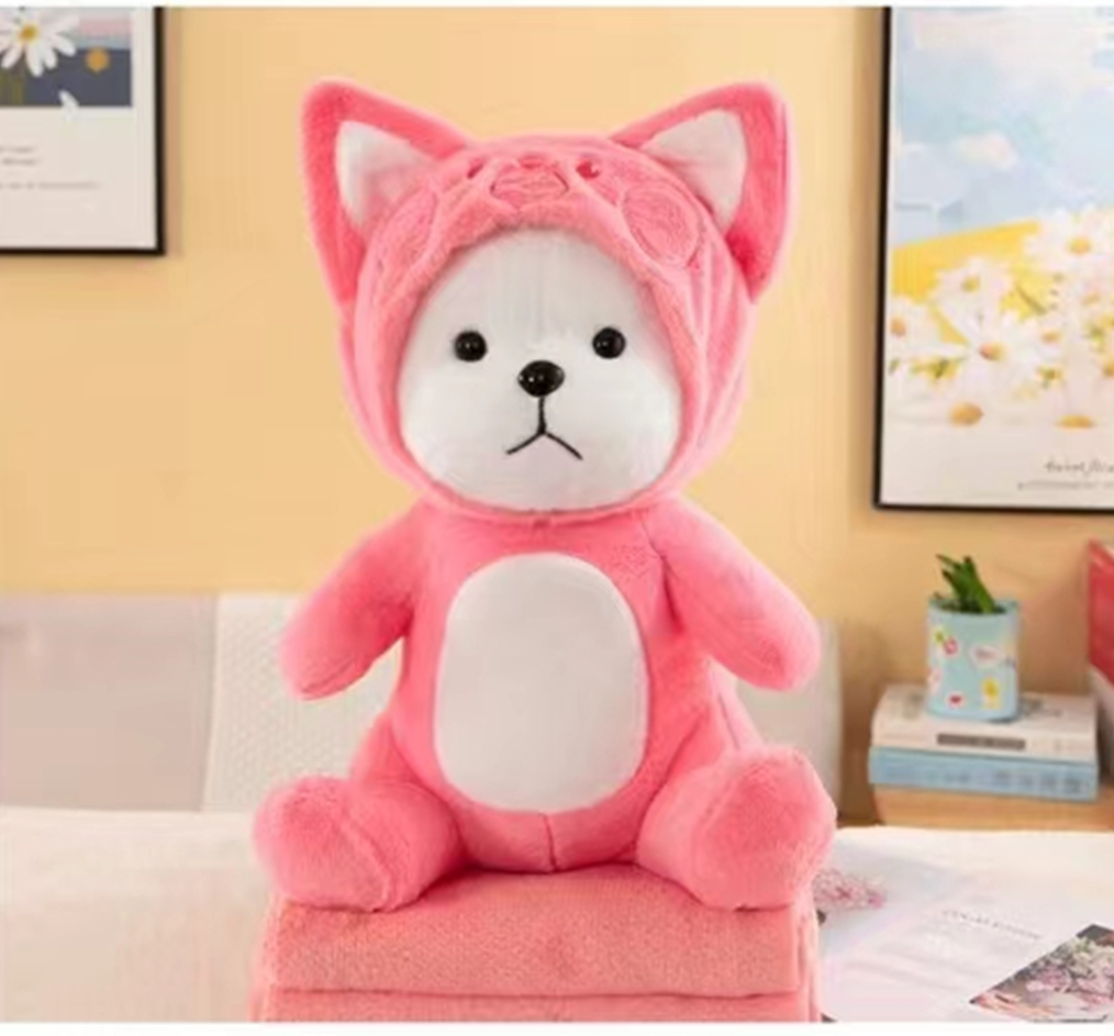 DuDu Cat & Lina Bear Plush Blanket