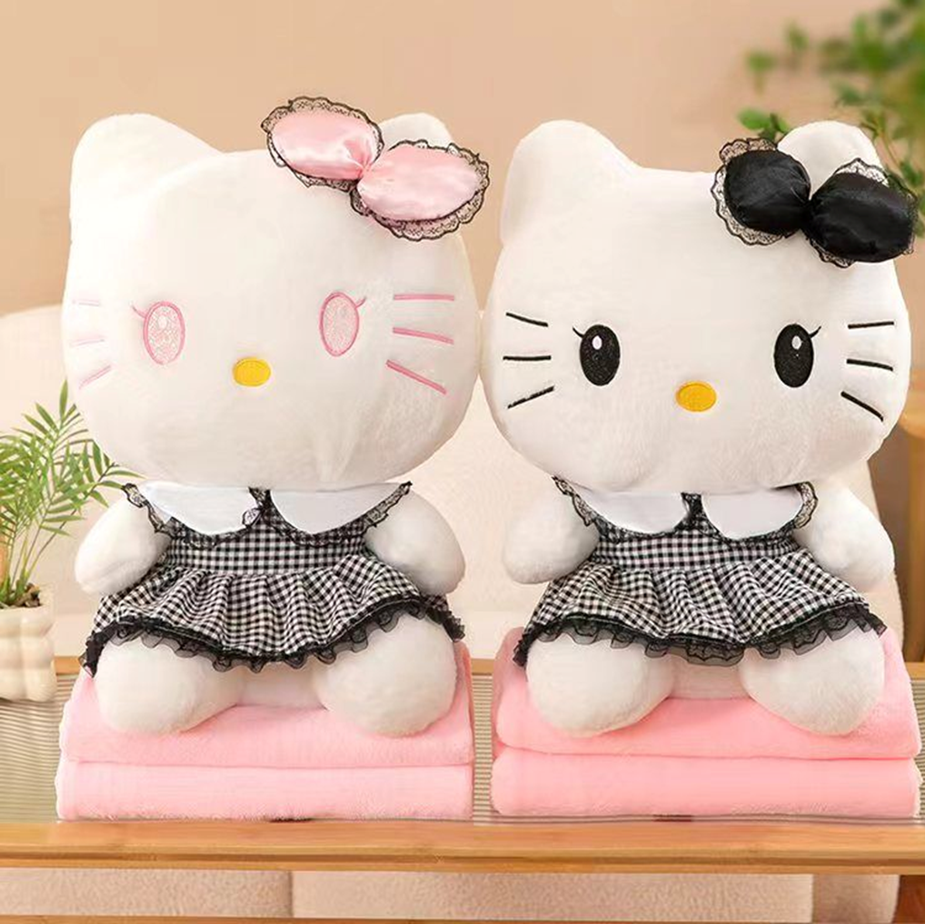 KT Cat Plush Toy Blanket