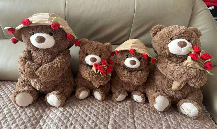 Flower Holding Bear